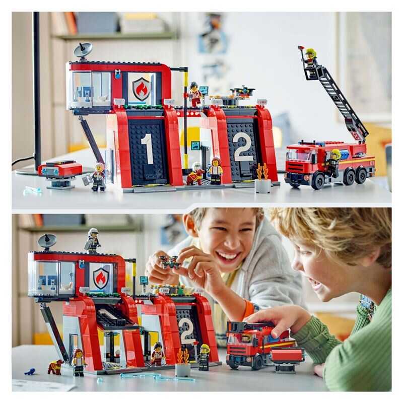 Lego C ty F refire Station With Fire Truck60414 Yap Oyuncaklar Lego