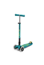Micro Maxi Deluxe Foldable Petrol Green (Led) Scooter MMD097 - 6
