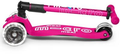 Micro Maxi Deluxe Foldable Shocking Pink (Led) Scooter MMD096 - 5