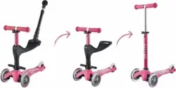 Micro Mini 3 in 1 Deluxe Plus Pink Scooter MMD079 - 4